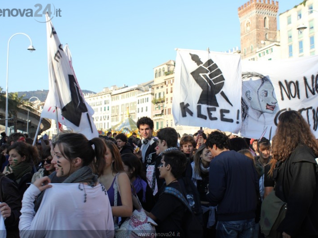 Protesta studenti contro Gelmini