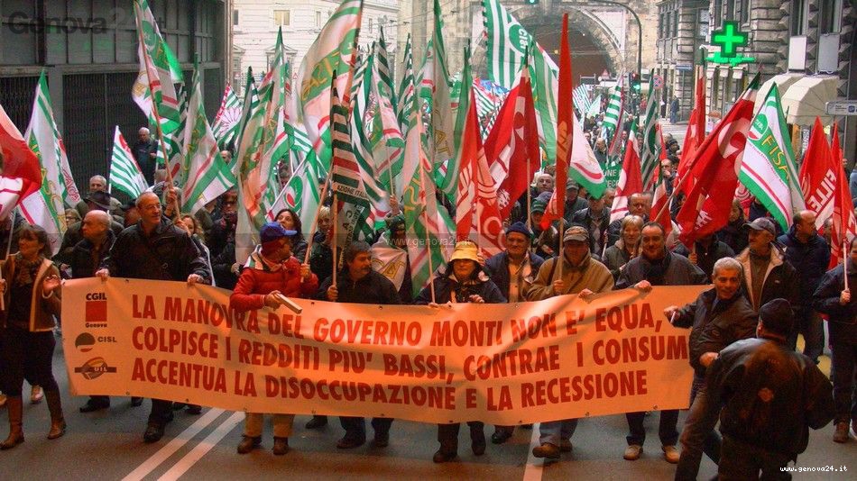 Genova - sciopero generale dicembre 2011 2