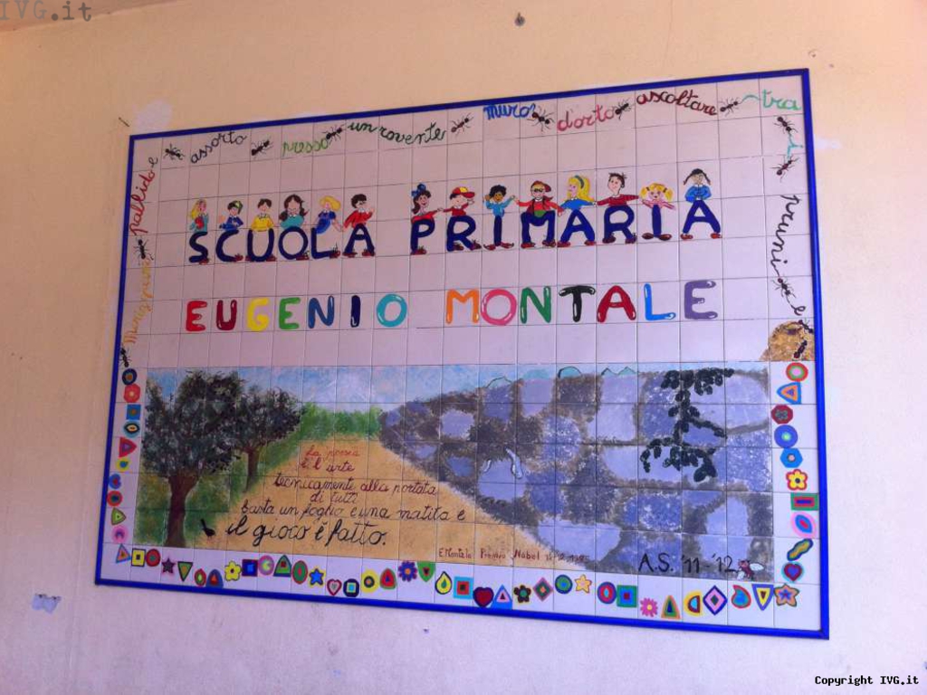 Bastia d'Albenga: alla scuola elementare una targa per Eugenio Montale