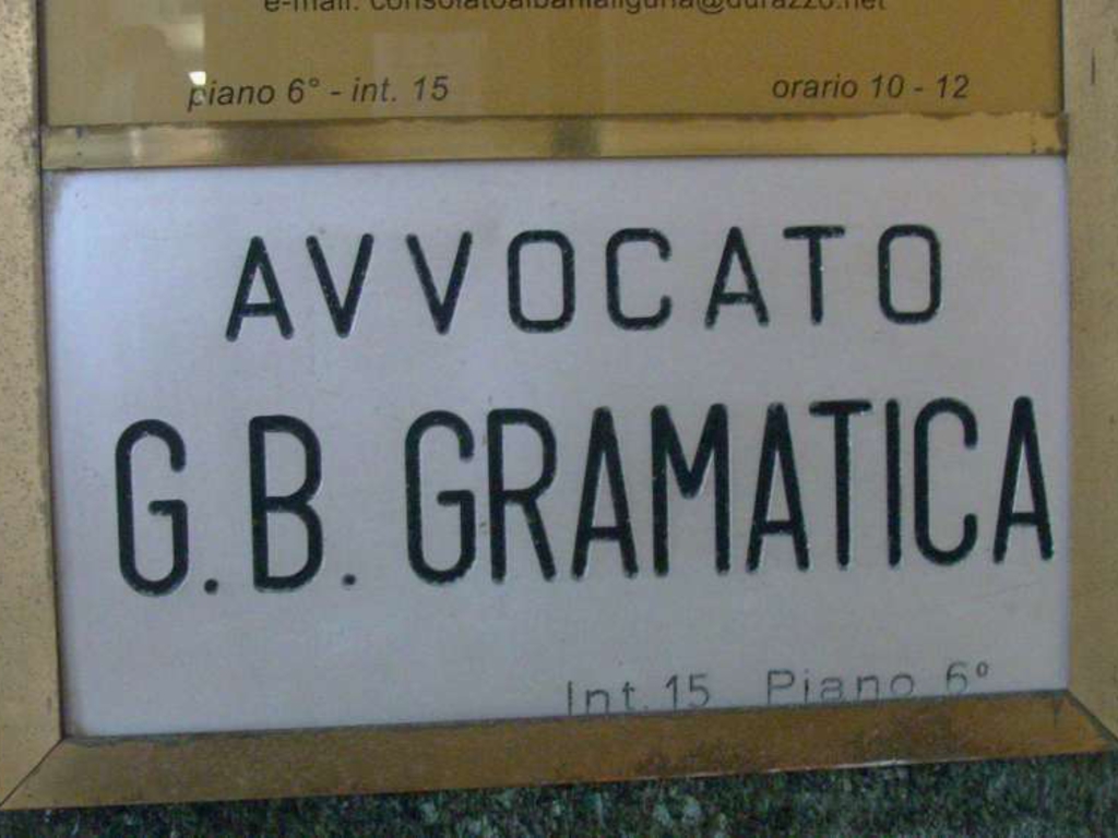 Avvocato Giovanni Battista Gramatica