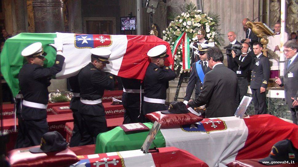 Genova - funerali di Stato per tragedia molo giano