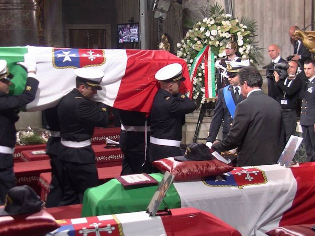 Genova - funerali di Stato per tragedia molo giano