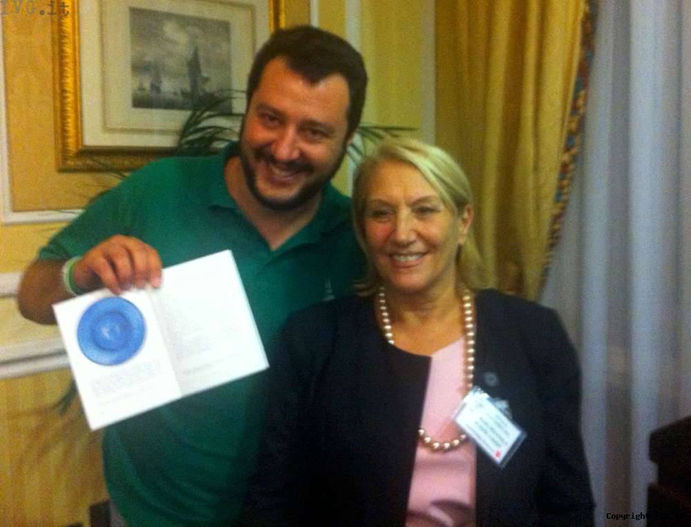 Rosy Guarnieri e Matteo Salvini