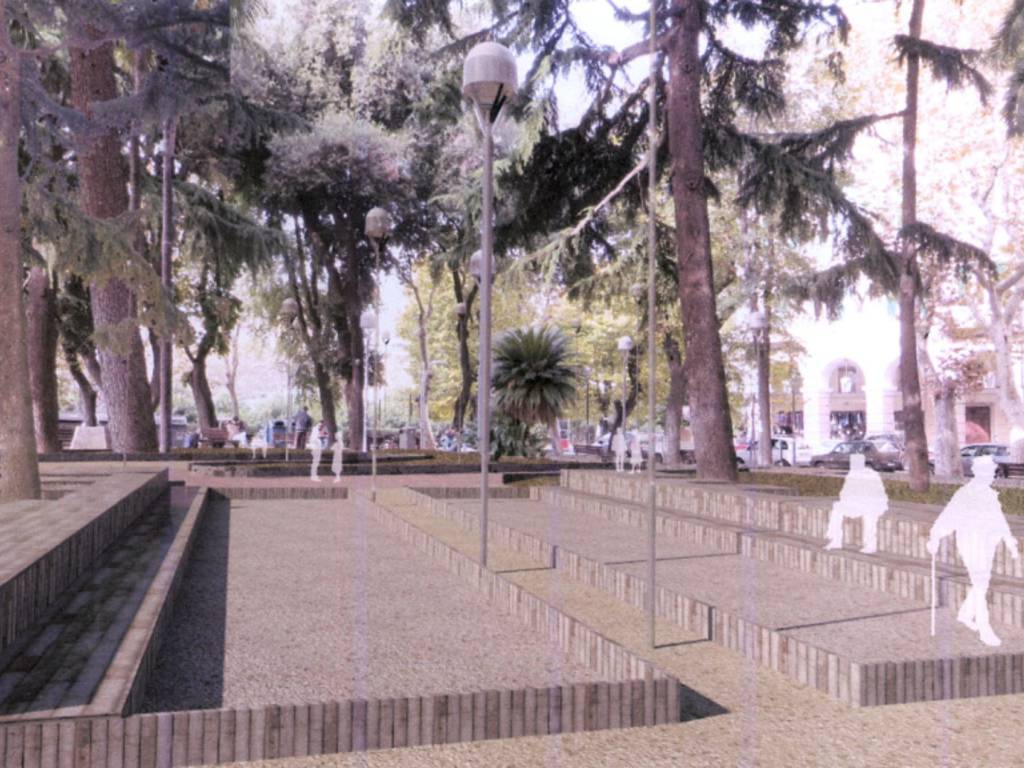 Savona Piazza del Popolo progetto giardini