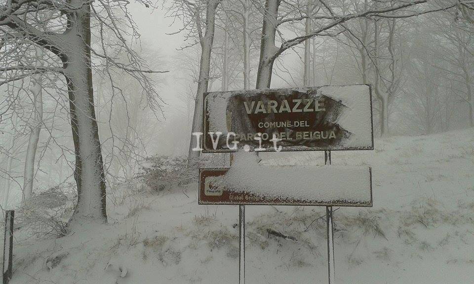 Nevicata al rifugio Pratorotondo nel Parco del Beigua