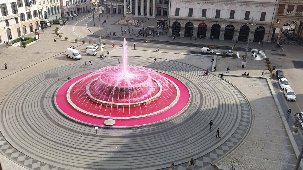 Fontana rosa per il Giro d'Italia