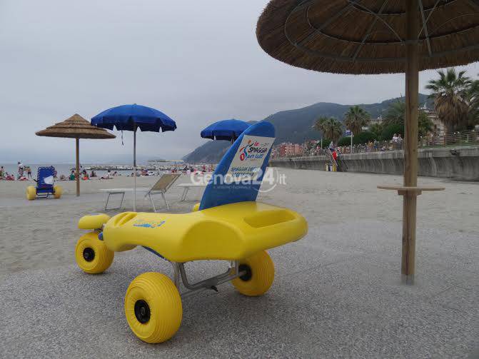 Spiaggia per disabili a Chiavari