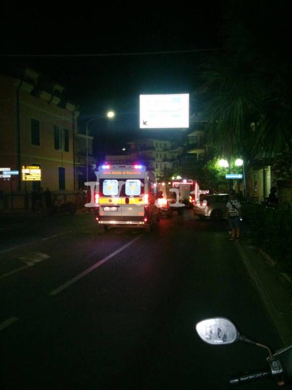 Grave incidente stradale sull'Aurelia a Borghetto