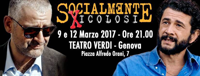 \"Socialmente Pericolosi\" - Proiezioni Evento il 9 e 12 Marzo al Teatro Verdi di Genova