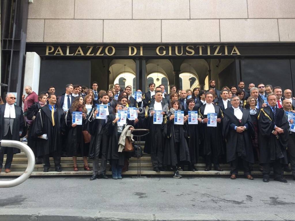 Protesta avvocati a Genova