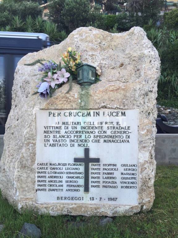 Commemorazione militari morti nell'incidente del 1967 a Noli