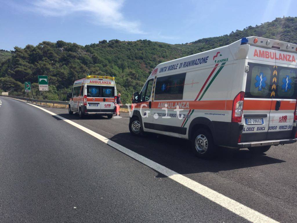 Incidente galleria Montegrosso autostrada A10