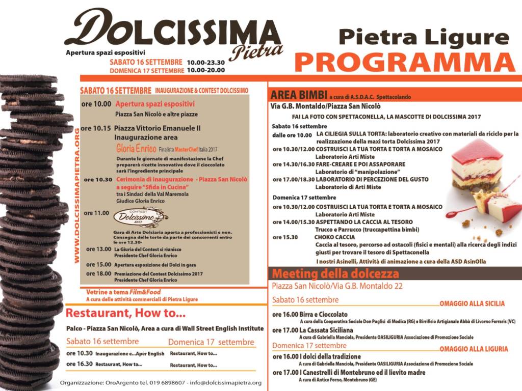 Dolcissima Pietra 2017 programma