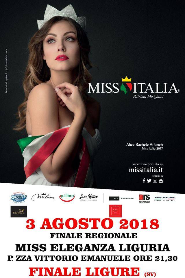 Finale regionale Miss Eleganza 2018 Finale Ligure