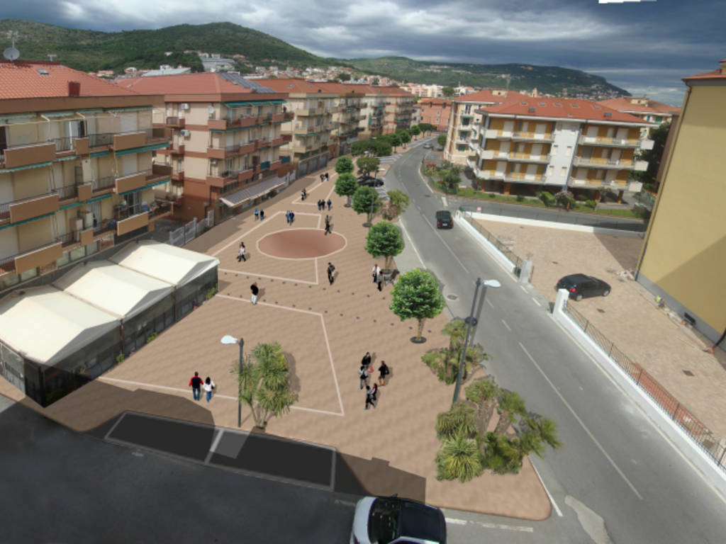 Nuova piazza Marconi Pietra