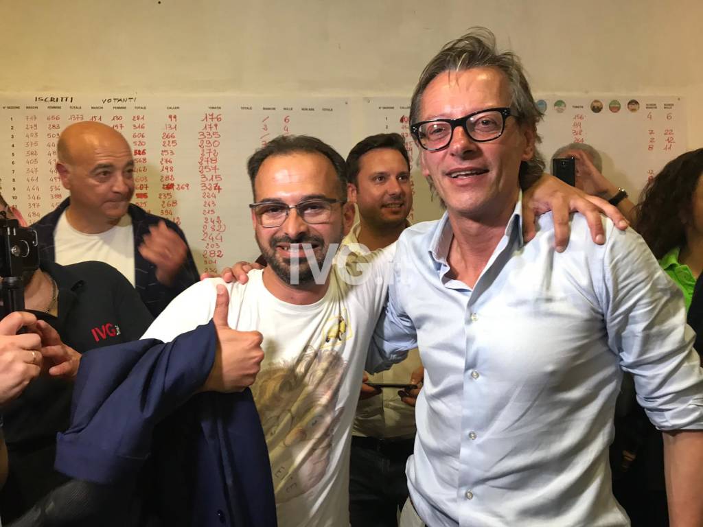 Riccardo Tomatis Diego Distilo festa elezioni