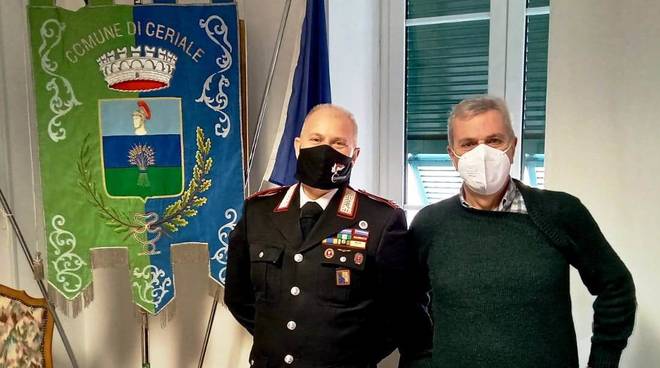 Ceriale, il sindaco Romano incontra il nuovo comandante dei carabinieri: “Sicurezza e misure anti-Covid”