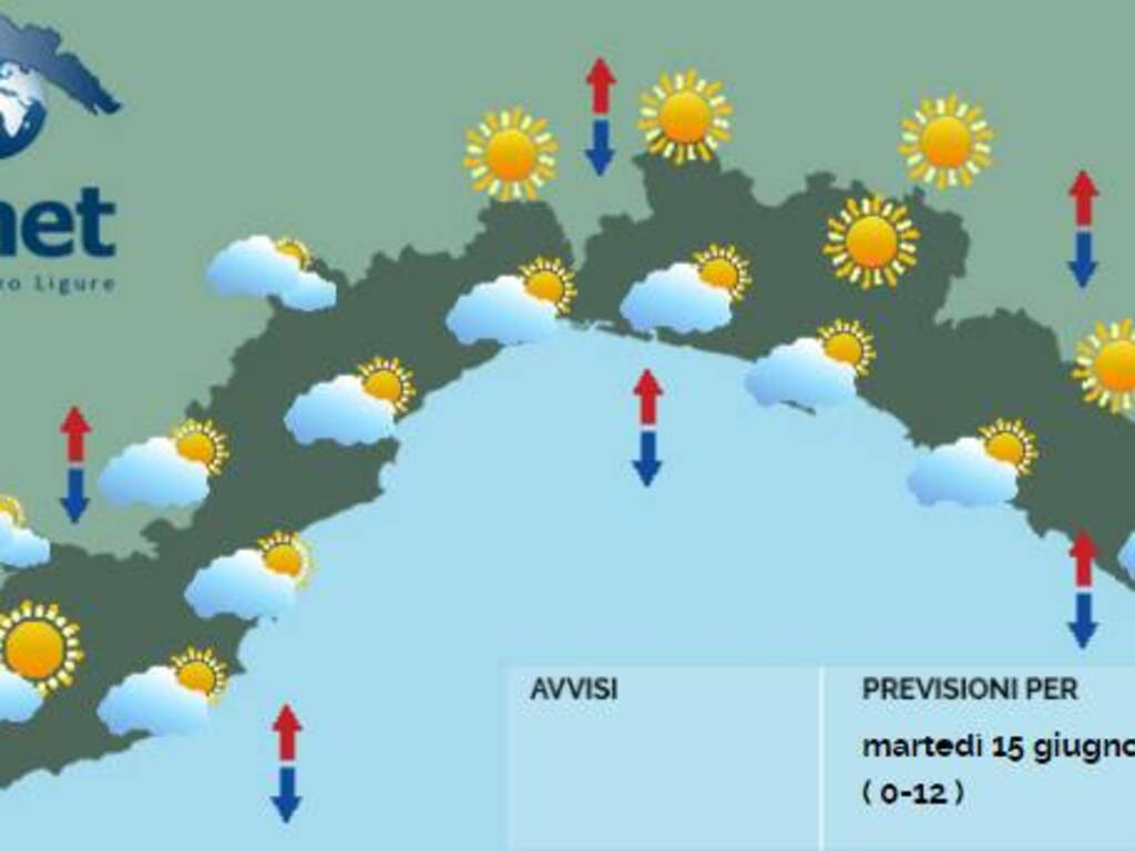 Meteo Liguria, domina l’anticiclone: tempo stabile (con quale nuvola)