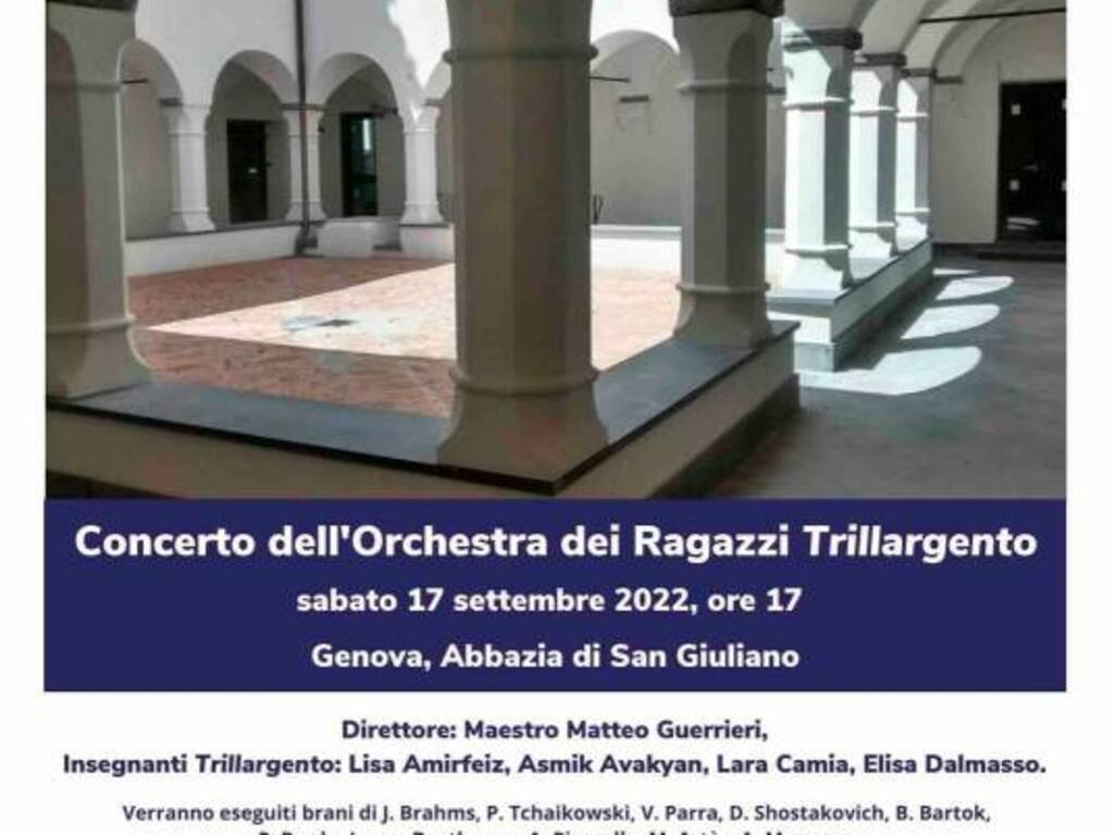 Genova concerto Orchestra dei Ragazzi Trillargento