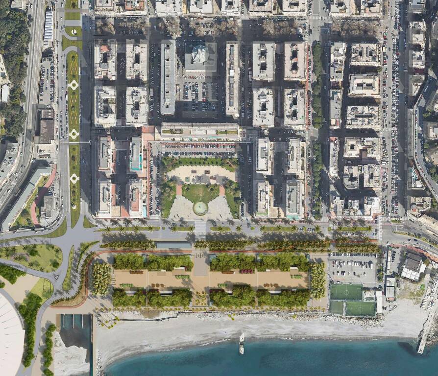 Waterfront di Levante, ecco il progetto del parco da 350 alberi in piazzale Kennedy
