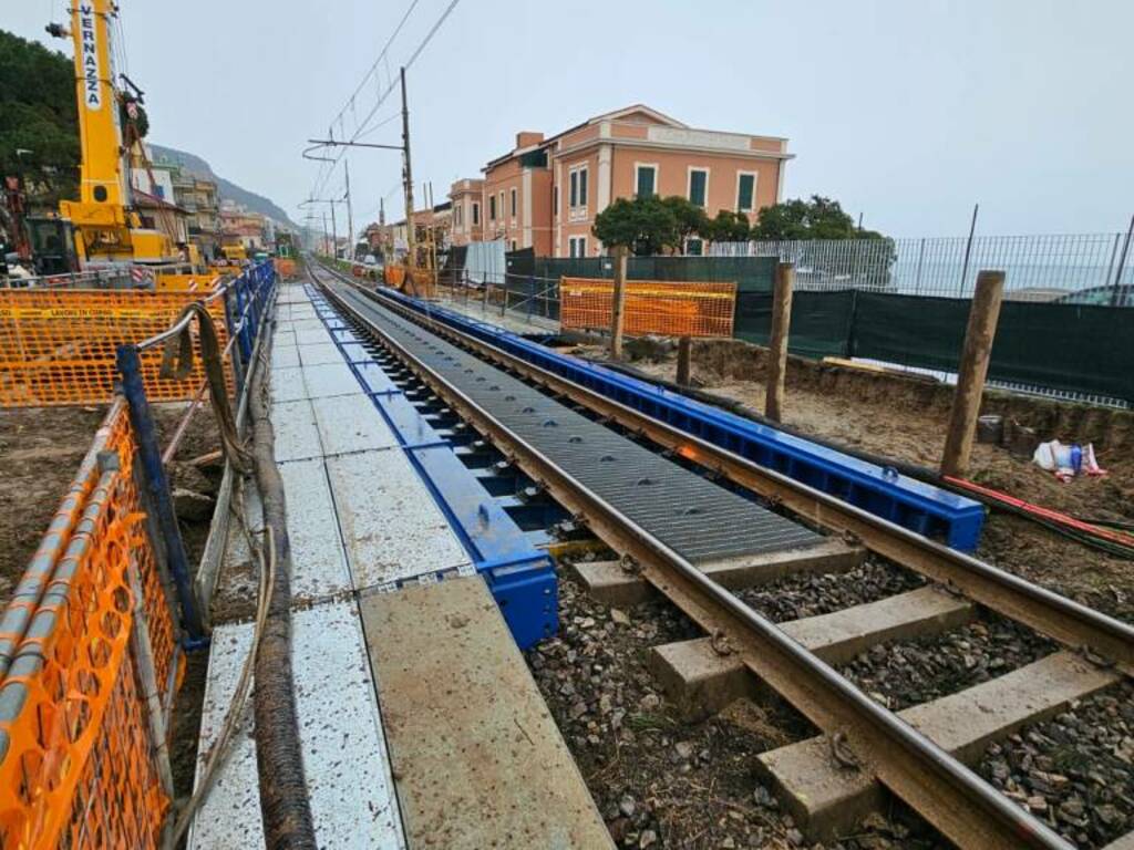 Completata la sostituzione del ponte ferroviario a Borgio Verezzi