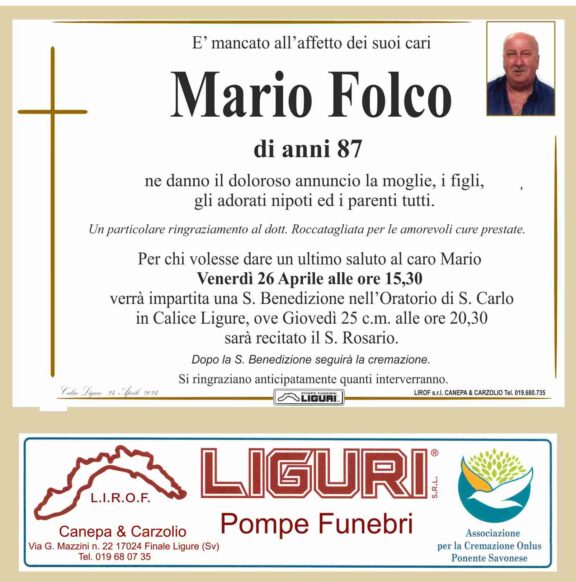 LUTTO FOLCO IVG